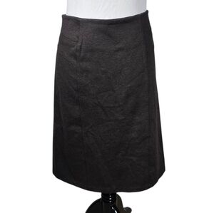 New York & Company Size 14 Brown Knee-Length A-Line Skirt
